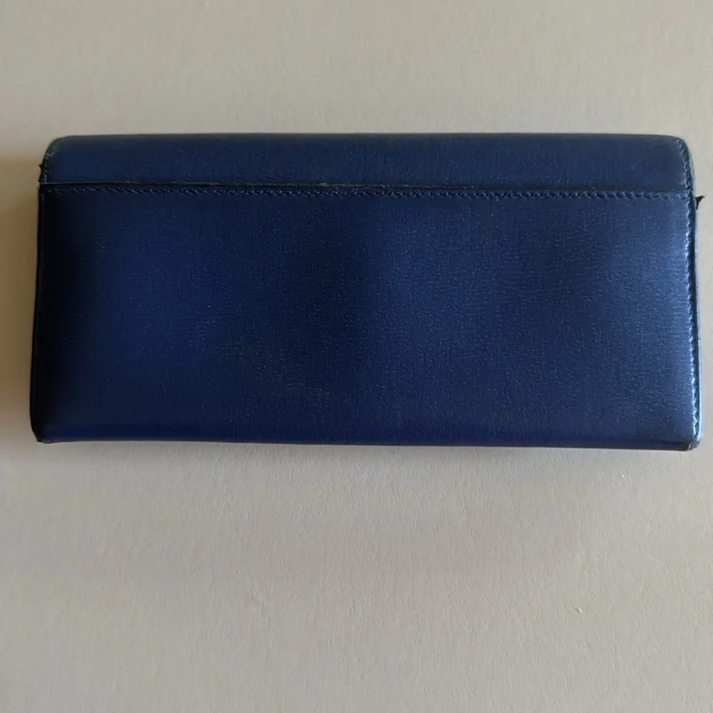Gucci Interlocking G Marmont Long bi fold wallet: Navy - Picture 5 of 10